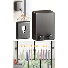 Toyfest Makaralı Geri Çekilip Toplanan ve Açılabilen Teleskopik Çamaşır Kurutma Askısı Çamaşır Ipi - 4.2 mt