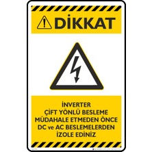 İsg Tabelam 25X35CM/DEKOTA/İNVERTER Çift Yönlü Besleme