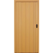 Dekoraks Akordeon Kapı, Meşe Ahşap Desenli, 87X215CM