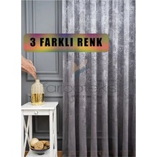 Farbateks Bulut Gri Füme Antrasit Tül Exculusive Micro Örgü 3kat Pilei Tül Perde