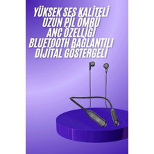 Ne Verelim Size Buğz 100 Saat Kablolu Boyun Askılı Dijital Göstergeli Bluetooth Kulaklığı