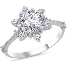 La Mia Felicita 925 Ayar Gümüş Lotus Çiçeği Yüzük