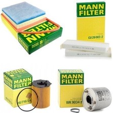 Peugeot 5008 1.6 Hdi Euro5 Periyodik Yağ Bakım Filtre Seti Mann Marka