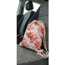 Malinka 5D Pamuklu Sporcu Bebek Anne Kıyafet Piknik Oyuncak Çantası Kuru Islak Kirli Çamaşır ve Mayo Torbası