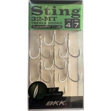 Bkk Sting-32 mt No:4 Üçlü Olta Iğnesi 7 Adet