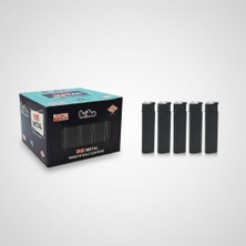 Koko 518 Siyah Metal Manyetolu Doldurulabilir Çakmak 25 Adet