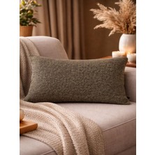 Mrs.Gugar Mrs Gugar Astana Serisi 35X50 Keten Kırlent Kılıfı Zeytin Yeşili Dekoratif Yastık Kılıfı