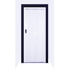 Dekoraks Akordeon Kapı, Beyaz Düz Renkli, 117X200CM