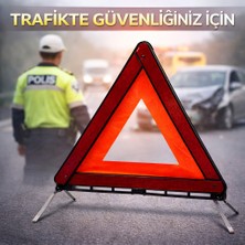 Mega Oto Market Örümcek Ayaklı Üçgen Reflektör- Plastik Kutulu Katlanabilir