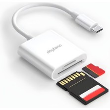 Storemax Hepsifursell Daytona NK1023 2'si 1 Arada Telefon ve Pad Için Type-C’den Sd Karta Otg Sd/tf Bellek Dönüştürücü Tak Çalıştır Kart Okuyucu