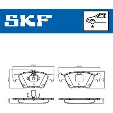Skf VKBP80243 Fren Balatası On Mercedes W202 S202 C208 W210 S210 C140 R170 A0054204720