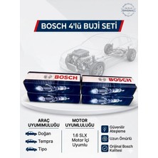 Bosch 4’lü Buji Seti | Tofaş Doğan Şahin Kartal 1.6 Slx – Fiat Tempra Tipo Uyumlu