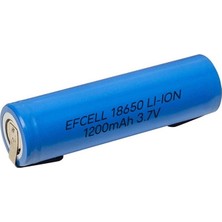 Temiz Pazar 18650 3.7 Volt 1800 Mah Li̇thium Li-Ion Puntali Mavi̇ Pi̇l (Başliksiz Puntali)