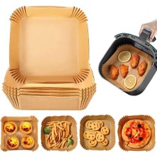 Storemax Hepsifursell Airfryer Pişirme Kağıdı, Fritöz Yağlı Kağıdı, Yanmaz Kağıt 50 Adet (Kare)