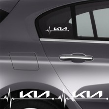Mrt Teknik Kia Pride Için Özel Yeni Uyumlu Aksesuar Oto Ritim Özel Yeni Sticker 2 Adet 20*9 cm