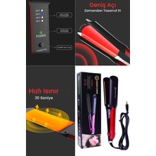 Özbience Pratik ve Etkili Seramik Saç Düzleştirici, Geniş Plakalı, Evde Kullanım Için