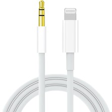 Storemax Hepsifursell Infomax Lightning - 3.5mm Aux Kablosu (Hi-Fi Sesli ve Dac Çipli) Iphone/ipad/ipod ile Uyumlu Araç Stereo, Kulaklık ve Hoparlör Adaptörü, Beyaz