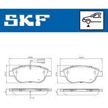 Skf VKBP80766E Ön Fren Balatası Opel Combo D 12> Punto Evo 1.3-1.4-1.6d Mtj 09 > 500-500C 1.3dmj 10 > 95518218-77365468-71770012-77366530