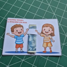 Atölye Mila Kız Erkek Bayram Harçlığı Kartı Konsept Hediyelik 10'lu