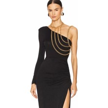 Özbience Parlak Gold Renk Omuz Aksesuarı, Şıklığınızı Tamamlar