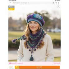 Megahan Boutique Megahan Boutıque Bohem Renklı Bere Boyunluk Takım