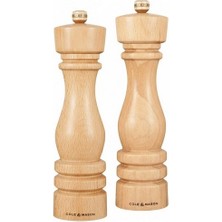Cole & Mason H233011 Londra Doğal Kayın Tuz ve Karabiber Değirmenleri 220MM