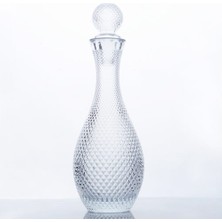 Kitchenboost Cam Karaf - Su Şişesi Sürahi 900CC Kapaklı Viski-Likör Şişesi