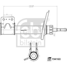 Febi Febı 194160 Ön Amortisör Sağ Partner Tepee-Berlıngo 1.6-1.6 Hdi 08> 9684479180-5208.78-9684108480