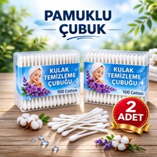 2 Kutu Kulak Çöpü Pamuklu Kulak Temizleme Çubuğu