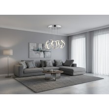 Elizim Home Lighting Dron Topsuz Ledlli Krom Sarkıt Avize