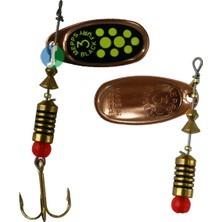 Alabalık Turna Döner Olta Kaşık - Mepps - Black Fury - Bakır-Yeşil No:2