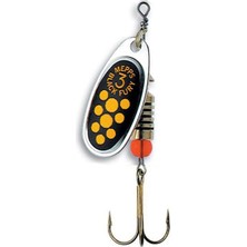 Alabalık Turna Döner Olta Kaşık - Mepps - Black Fury - Gümüş-Sarı No:2