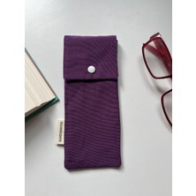 Sumicorn Keten Yıkanabilir Çıt Çıt Detaylı Gözlük Kılıfı Gözlük Çantası Kalemlik