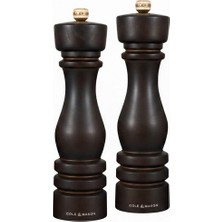 Cole & Mason H233020 London Çikolata Renkli Ahşap Tuz ve Biber Değirmenleri 220MM