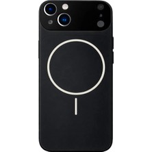 Fenza iPhone 13 Uyumlu Kamera Korumalı Magsafe Wireless Şarj Özellikli Full Glass Arka Kapak