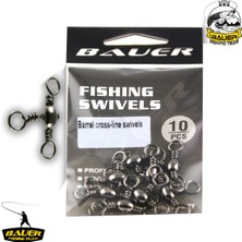 BAUER CF-1010 Üçlü Fırdöndü Bilyeli No:1/0 (10LU)