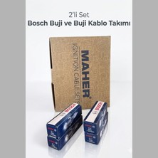Tofaş Doğan Şahin Kartal Tempra Tipo 1.6 Slx Uyumlu Bosch Buji + Buji Kablo Takımı