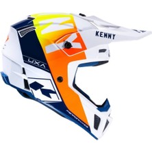 Kenny Racing Performance Graphic Helmet White Navy Orange