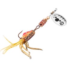 Alabalık Turna Döner Olta Kaşık - Ilba Bubble Yem 390132 - Gümüş/siyah - No:2