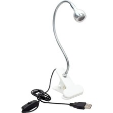 USB Akrobat Mandallı Kitap Okuma ve Masa, Kamp Lambası Powerbanka Takılabilir