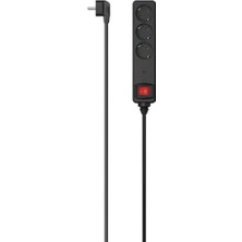 Storemax Hepsifursell 3'lü Akım Korumalı Priz,1.4m,siyah