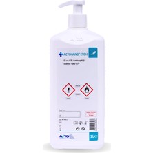 Storemax Hepsifursell Actohand® Etoh 1l – El ve Cilt Antiseptiği |%80 Etanol (V/v) Içerikli Hızlı Etkili Dezenfektan | Zararlı Mikroorganizmalara Karşı Etkin Koruma | Cilt Dostu, Hızlı Kuruyan Formül