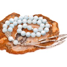 Taş Sandığı Akuamarin Taşı Tesbih ( 10 mm )