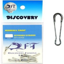 Fishack Dft CJS040 Hawai Snap Nikel Klips (10'lu) No:2