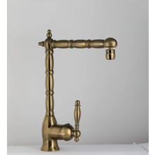 Idimax Eviye Batarya Nostalji - Komple Pirinç - 5 Yıl Garantili - Montaj Aparatı Hediye