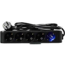 Storemax Hepsifursell Viko 5lı 2mt Topraklı Korumalı Siyah Priz