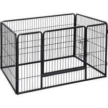 Storemax Hepsifursell Feandrea Evcil Hayvanlar Için Muhafaza, Köpek Yavrusu Çıkışı, Taşınabilir, 122 x 80 x 70 Cm, Siyah PPK74H