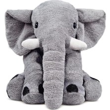 Storemax Hepsifursell Pelüş Fil,uyku Arkadaşı,renkli,doldurulabilir Oyuncak (Gri No:2)