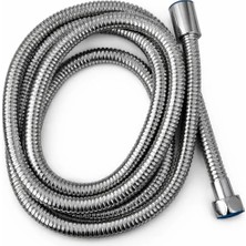 Idimax Duş Spirali Lux (2mt) - Pirinç Somunlu - Komple Krom Kaplama