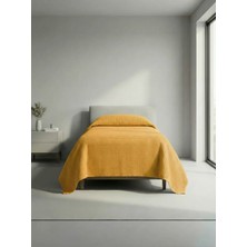 Sofline Premium %100 Pamuk Tek Kişilik Yazlık Pike, Yatak Örtüsü, Terletmez Kumaş(PUDRA RENK) (160x240cm)